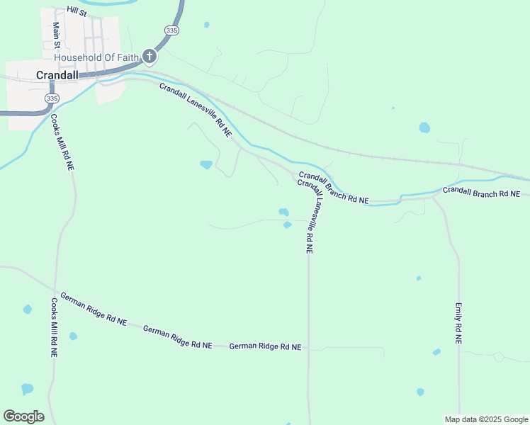 map of restaurants, bars, coffee shops, grocery stores, and more near 5725 Crandall Lanesville Road Northeast in Georgetown