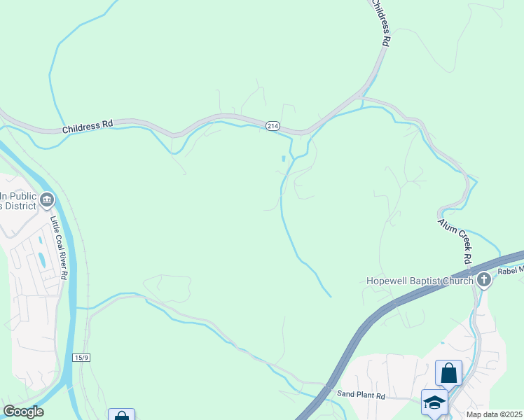 map of restaurants, bars, coffee shops, grocery stores, and more near 126 Bens Branch Road in Alum Creek