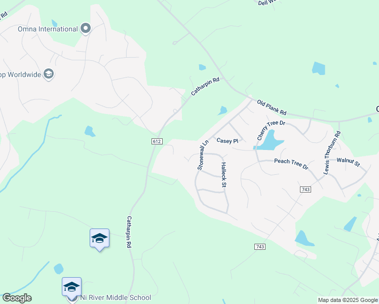 map of restaurants, bars, coffee shops, grocery stores, and more near 704 Halleck Court in Fredericksburg