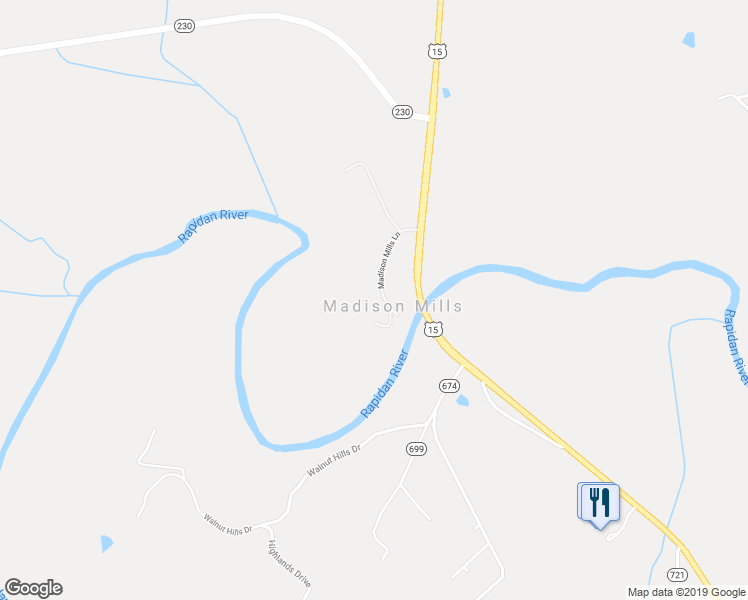 map of restaurants, bars, coffee shops, grocery stores, and more near 198 Madison Mills Lane in Madison Mills