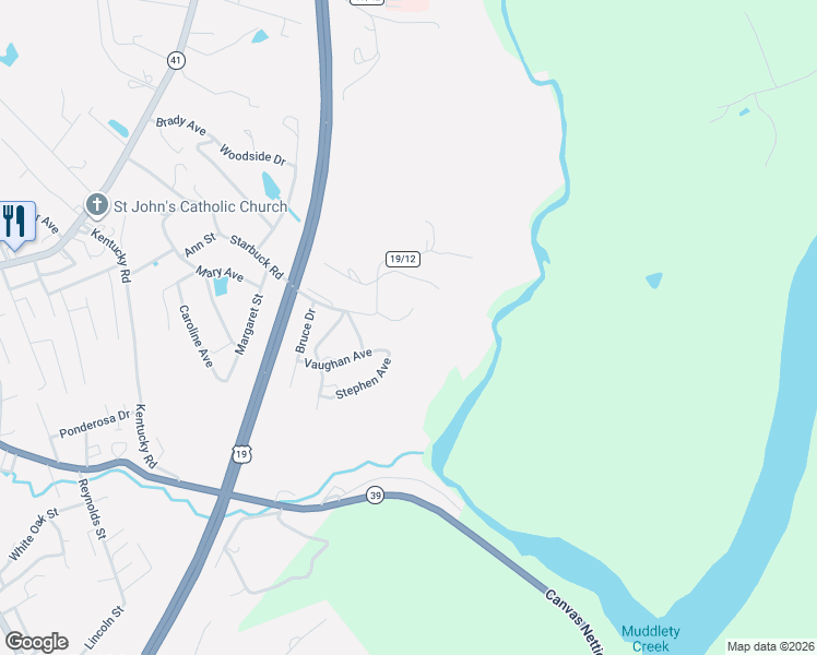 map of restaurants, bars, coffee shops, grocery stores, and more near 386 Clarissa Dr in Summersville