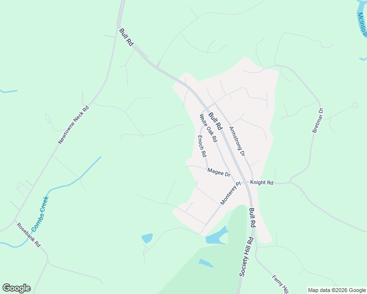 map of restaurants, bars, coffee shops, grocery stores, and more near 22501 Bull Road in Leonardtown