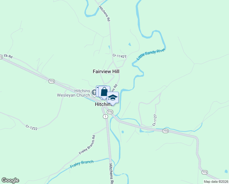 map of restaurants, bars, coffee shops, grocery stores, and more near 3501 Hitchens Road in Grayson