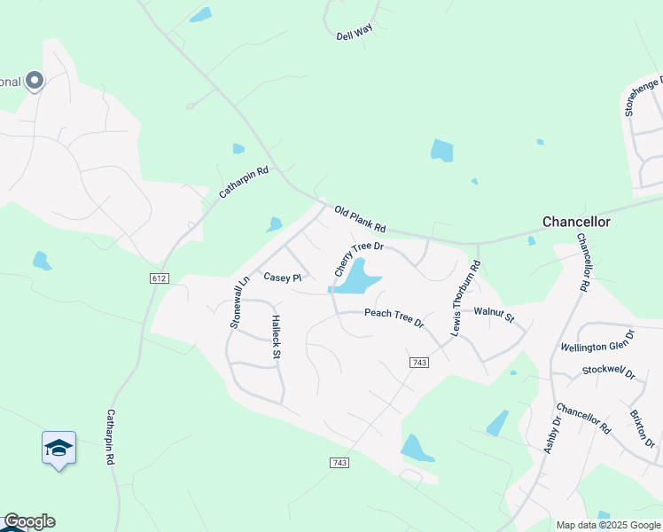 map of restaurants, bars, coffee shops, grocery stores, and more near 8108 Cherry Tree Drive in Fredericksburg