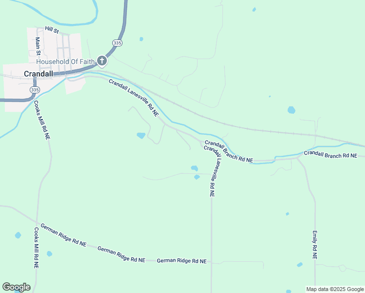 map of restaurants, bars, coffee shops, grocery stores, and more near 5725 Crandall Lanesville Road Northeast in Georgetown