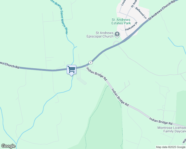 map of restaurants, bars, coffee shops, grocery stores, and more near 22405 Indian Bridge Road in California