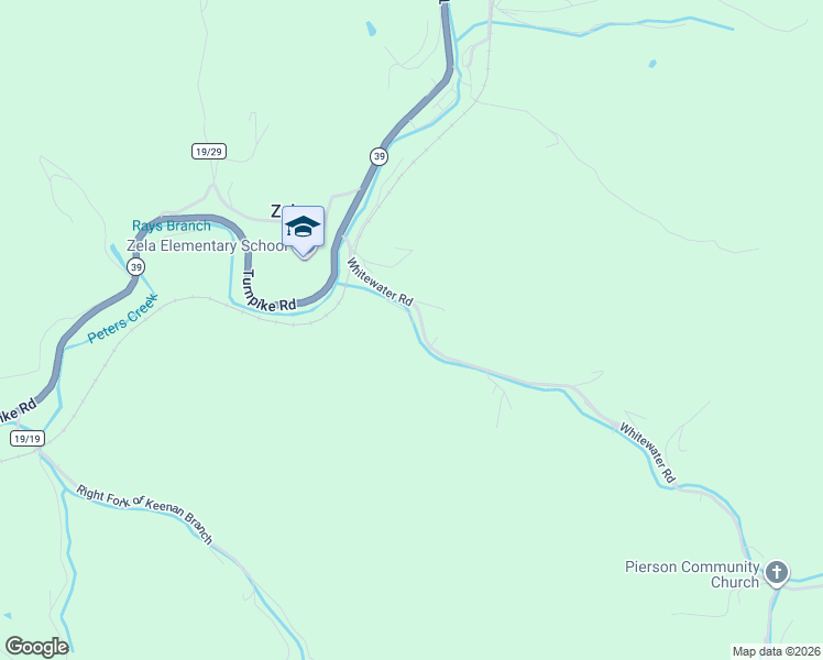map of restaurants, bars, coffee shops, grocery stores, and more near 286 Whitewater Road in Summersville