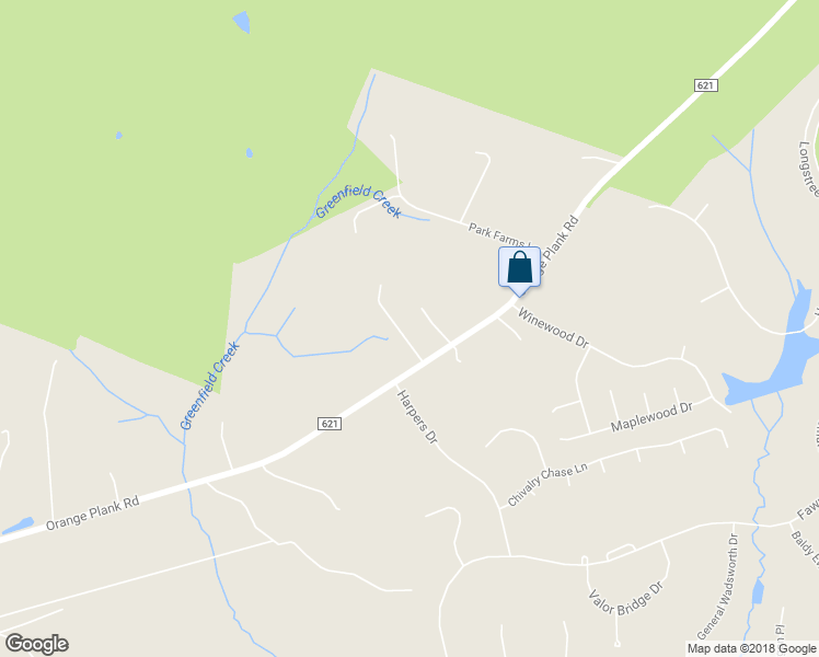map of restaurants, bars, coffee shops, grocery stores, and more near 11527 Orange Plank Road in Locust Grove