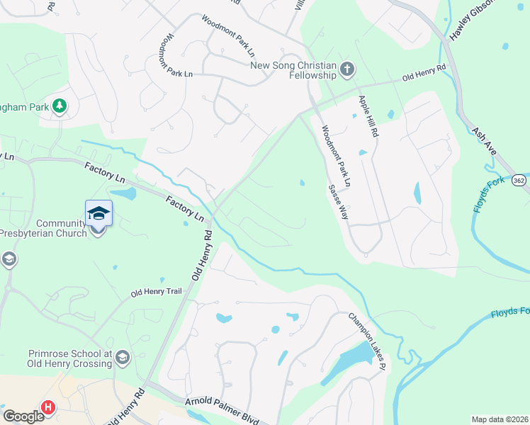 map of restaurants, bars, coffee shops, grocery stores, and more near 3313 Ridge Brook Circle in Louisville
