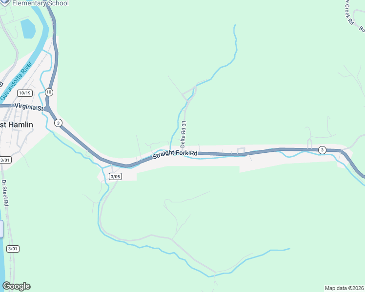 map of restaurants, bars, coffee shops, grocery stores, and more near 2 Monday Addition in West Hamlin