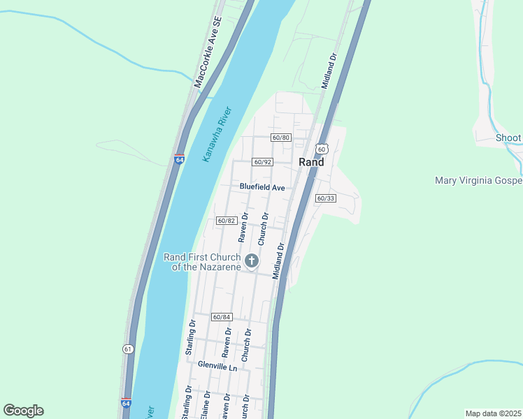 map of restaurants, bars, coffee shops, grocery stores, and more near 5112 Church Drive in Charleston