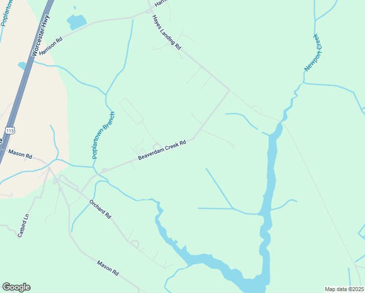 map of restaurants, bars, coffee shops, grocery stores, and more near 10060 Beaverdam Creek Road in Berlin