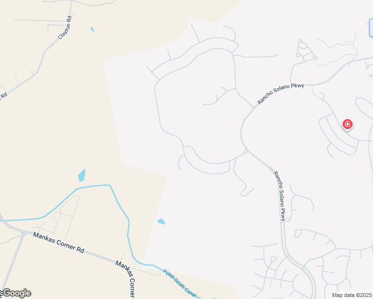 map of restaurants, bars, coffee shops, grocery stores, and more near 3101 Pebble Beach Circle in Fairfield