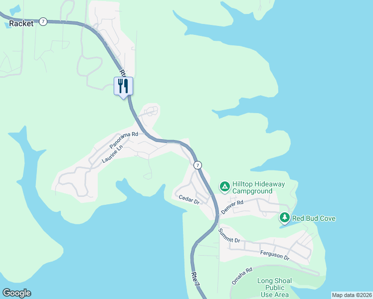 map of restaurants, bars, coffee shops, grocery stores, and more near Oak Drive in Warsaw