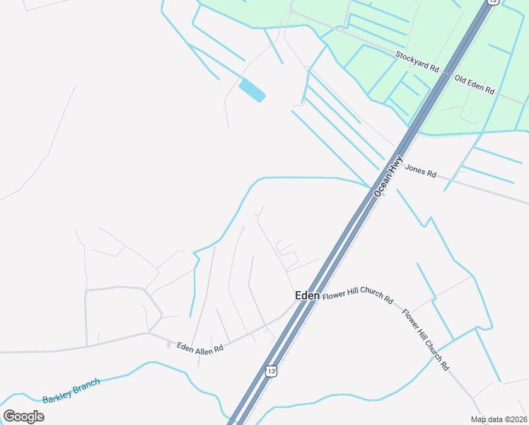 map of restaurants, bars, coffee shops, grocery stores, and more near 14754 Merser Road in Eden