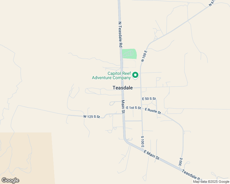 map of restaurants, bars, coffee shops, grocery stores, and more near 94 Main Street in Teasdale