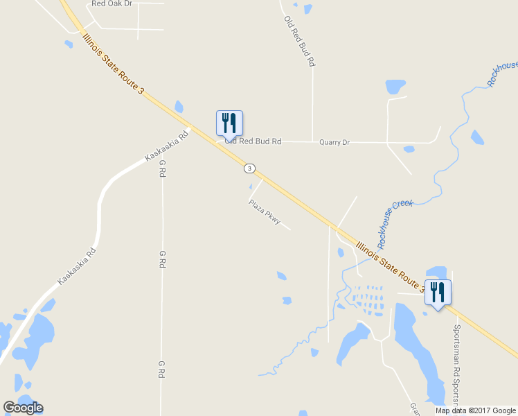 map of restaurants, bars, coffee shops, grocery stores, and more near 5102 Plaza Parkway in Waterloo