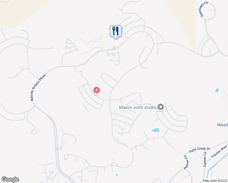 map of restaurants, bars, coffee shops, grocery stores, and more near 2801 Saint Andrews Road in Fairfield