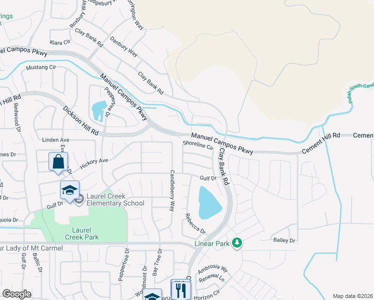 map of restaurants, bars, coffee shops, grocery stores, and more near 1214 Swan Lake Drive in Fairfield