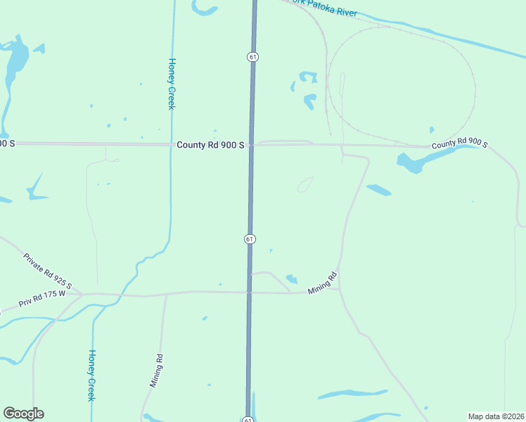 map of restaurants, bars, coffee shops, grocery stores, and more near 9207 Indiana 61 in Oakland City