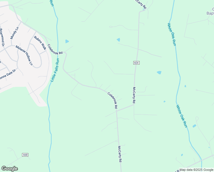 map of restaurants, bars, coffee shops, grocery stores, and more near 303 Colebrook Road in Fredericksburg