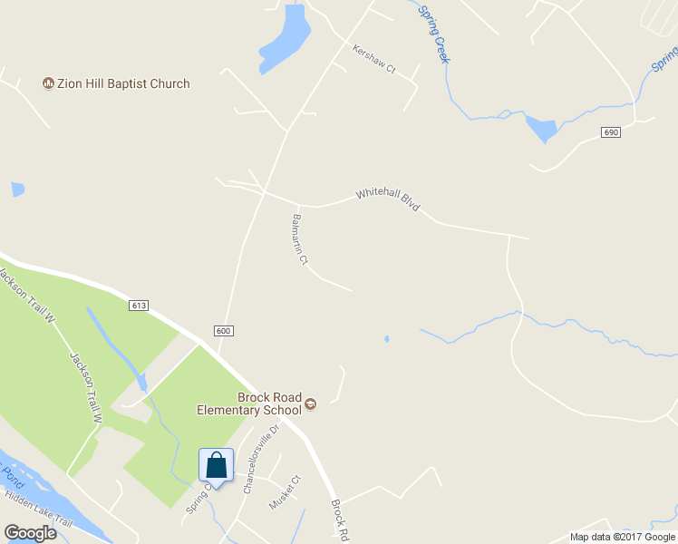 map of restaurants, bars, coffee shops, grocery stores, and more near 11505 Balmartin Court in Spotsylvania Courthouse