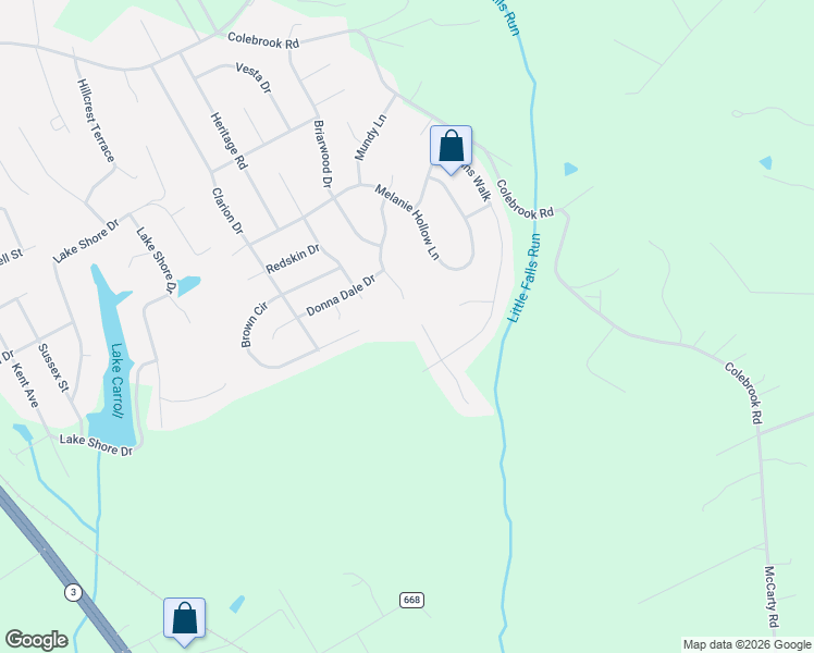 map of restaurants, bars, coffee shops, grocery stores, and more near 11 Greenland Court in Fredericksburg