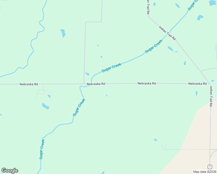 map of restaurants, bars, coffee shops, grocery stores, and more near 22184 Nebraska Road in Ashley