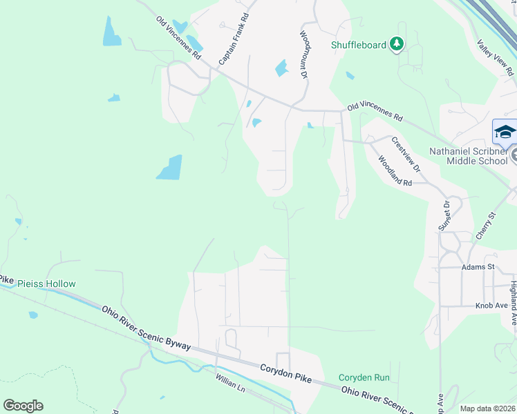 map of restaurants, bars, coffee shops, grocery stores, and more near 549 Eagle Lane in New Albany