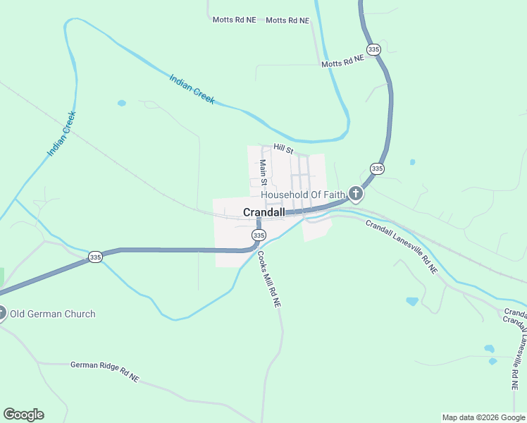 map of restaurants, bars, coffee shops, grocery stores, and more near in Crandall