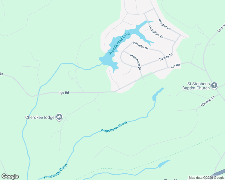 map of restaurants, bars, coffee shops, grocery stores, and more near 6041 Igo Road in King George