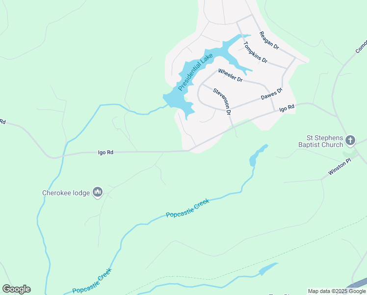 map of restaurants, bars, coffee shops, grocery stores, and more near 6041 Igo Road in King George