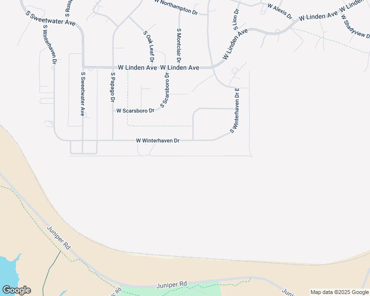map of restaurants, bars, coffee shops, grocery stores, and more near 262 West Winterhaven Drive in Pueblo West
