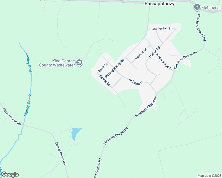 map of restaurants, bars, coffee shops, grocery stores, and more near 1158 Garner Drive in King George