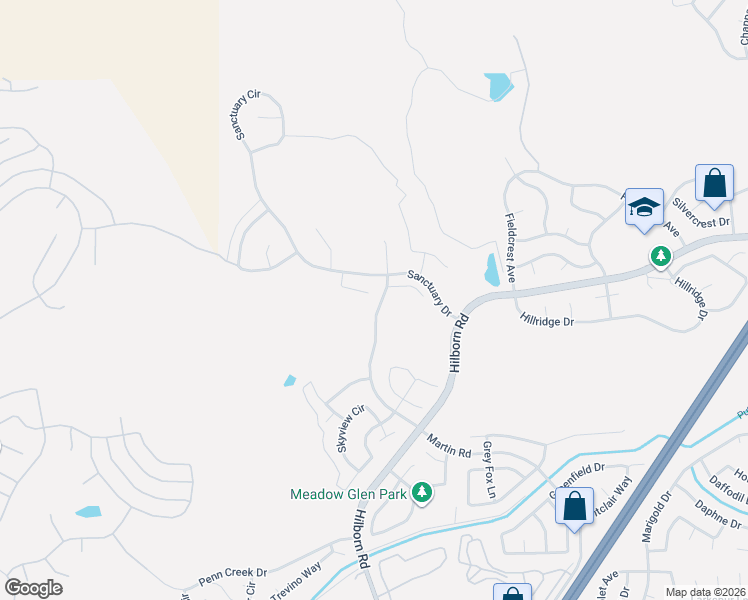 map of restaurants, bars, coffee shops, grocery stores, and more near 2382 Fairwood Court in Fairfield
