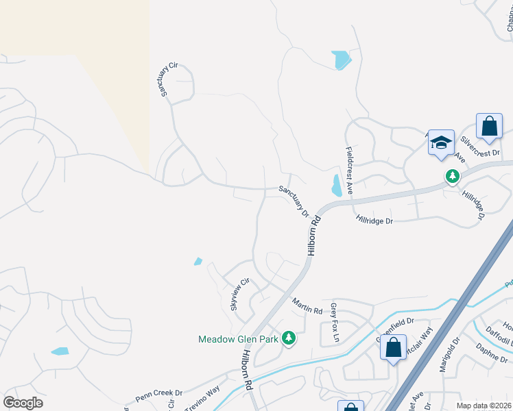 map of restaurants, bars, coffee shops, grocery stores, and more near 2382 Fairwood Court in Fairfield