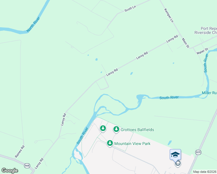 map of restaurants, bars, coffee shops, grocery stores, and more near 8070 Craun Drive in Grottoes