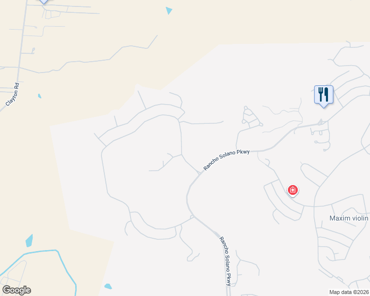 map of restaurants, bars, coffee shops, grocery stores, and more near 2909 Pebble Beach Circle in Fairfield