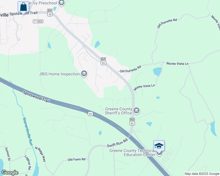 map of restaurants, bars, coffee shops, grocery stores, and more near 81 Cloudy Lane in Stanardsville