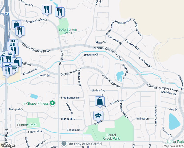 map of restaurants, bars, coffee shops, grocery stores, and more near 917 Linden Avenue in Fairfield