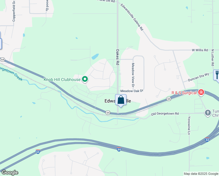 map of restaurants, bars, coffee shops, grocery stores, and more near 6004 Deer Trace Way in Georgetown