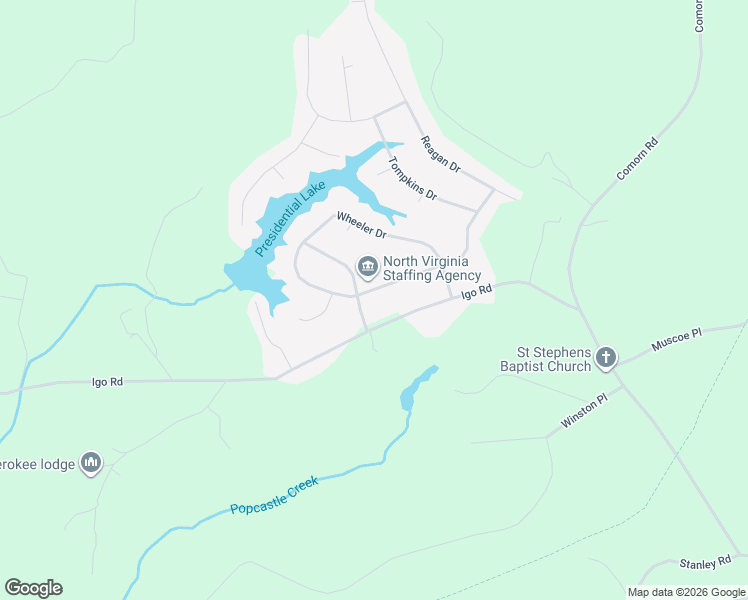 map of restaurants, bars, coffee shops, grocery stores, and more near 6194 Dawes Drive in King George
