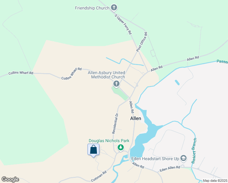 map of restaurants, bars, coffee shops, grocery stores, and more near 26679 Collins Wharf Road in Eden
