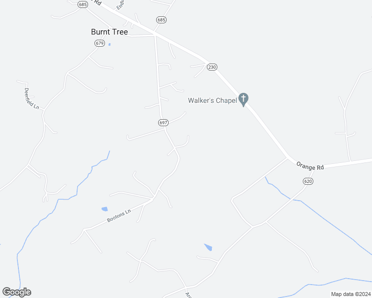 map of restaurants, bars, coffee shops, grocery stores, and more near 50 Chinquapin Ridge Lane in Orange