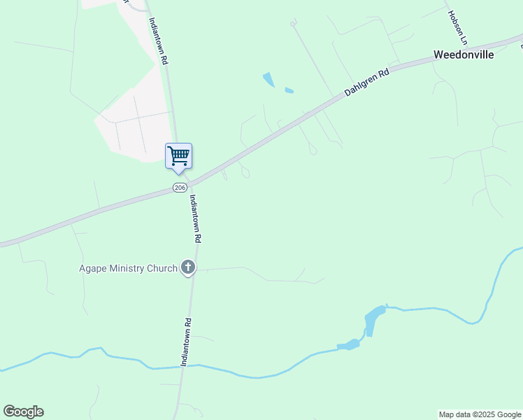 map of restaurants, bars, coffee shops, grocery stores, and more near 10108 Dahlgren Road in King George