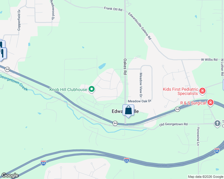 map of restaurants, bars, coffee shops, grocery stores, and more near 5000 Oakhill Lane in Georgetown