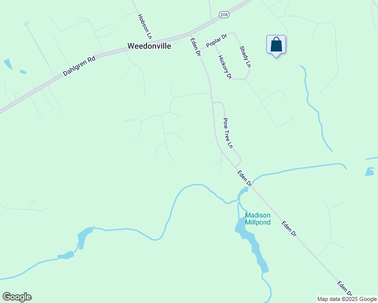 map of restaurants, bars, coffee shops, grocery stores, and more near 11072 Pratt Place in King George