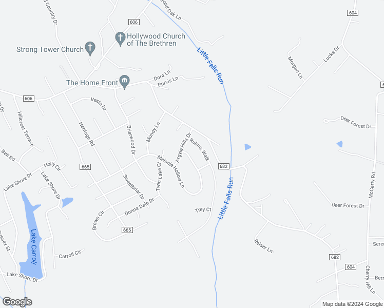 map of restaurants, bars, coffee shops, grocery stores, and more near 85 Melanie Hollow Lane in Fredericksburg