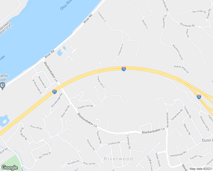 map of restaurants, bars, coffee shops, grocery stores, and more near 32 Poplar Hill Road in Louisville