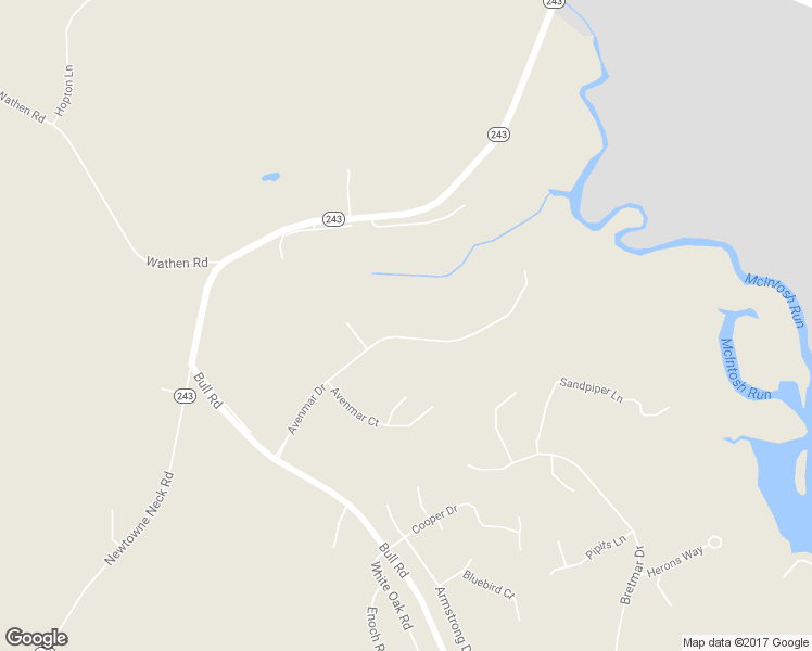 map of restaurants, bars, coffee shops, grocery stores, and more near 22733 Avenmar Drive in Leonardtown